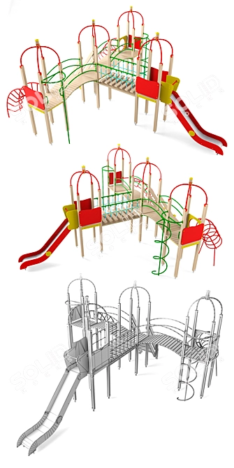 Kids Fun Land: Interactive Playset 3D model image 2