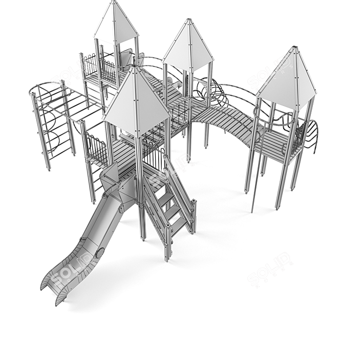 Kids' Playset 2 in 1 3D model image 3