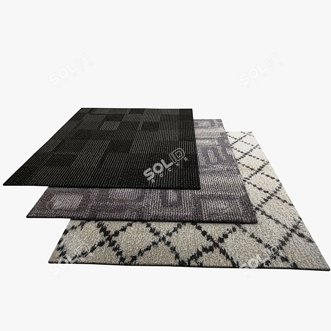 Texture-Rich Vray Model for Home and Office Carpets 3D model image 1