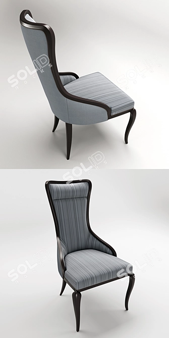 Contemporary DILAN Armchair: Functional Art 3D model image 2