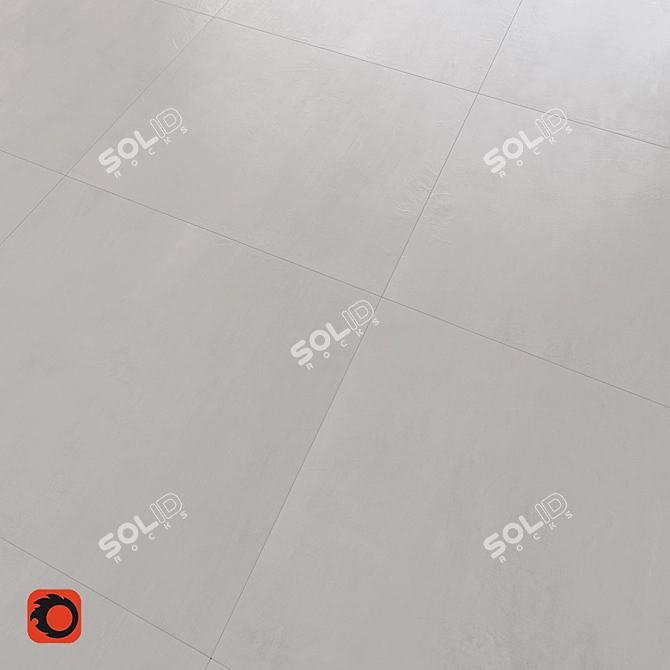 Torso Concrete Texture Floor Tile 3D model image 2
