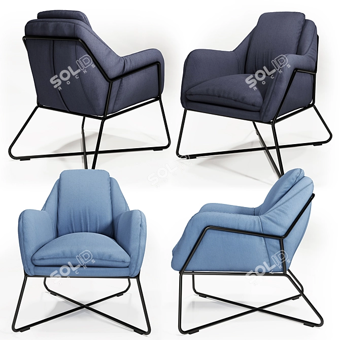 ErgoLux Chair: The Ultimate Comfort 3D model image 1