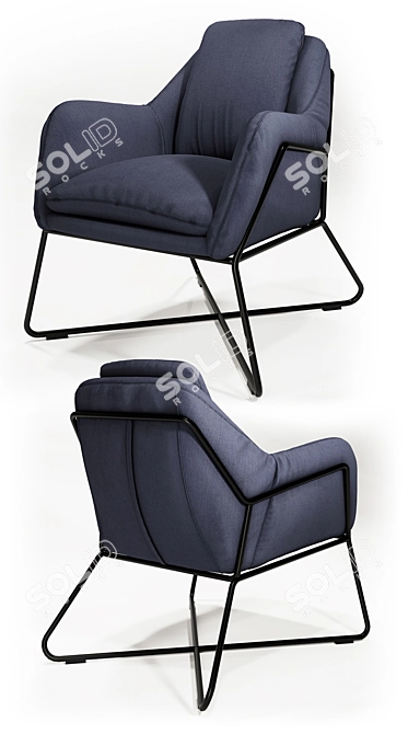 ErgoLux Chair: The Ultimate Comfort 3D model image 2