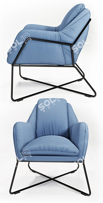 ErgoLux Chair: The Ultimate Comfort 3D model image 3