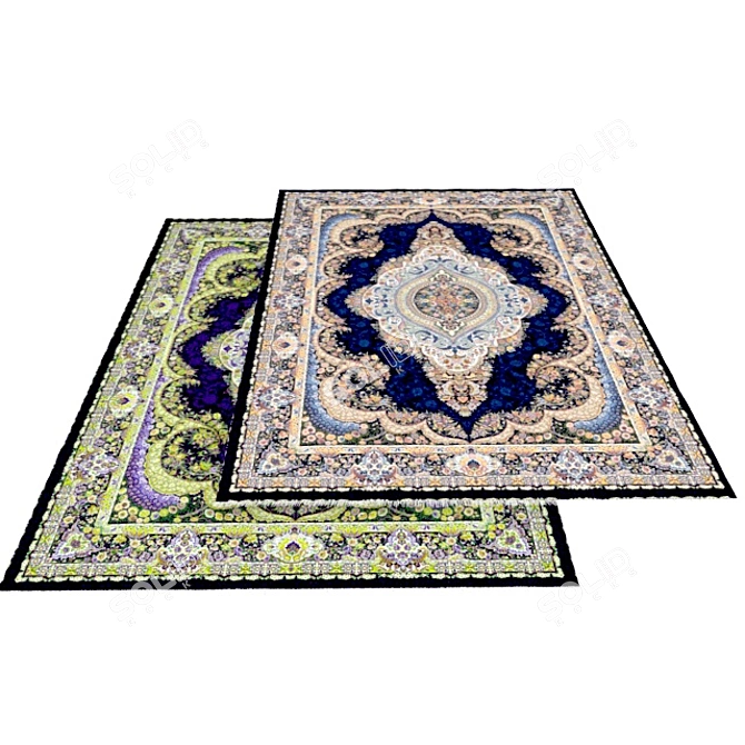 Elegant Persian Carpets - Timeless Beauty 3D model image 3