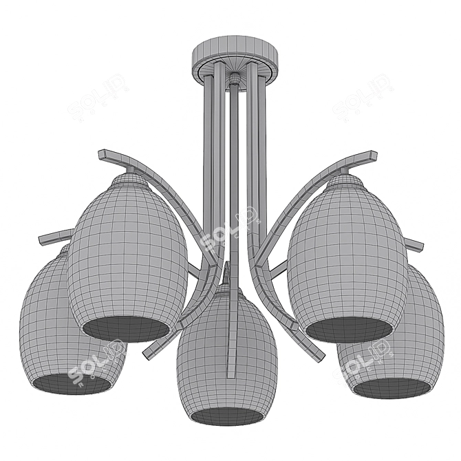 Globo Till 60214-5 Ceiling Chandelier 3D model image 3