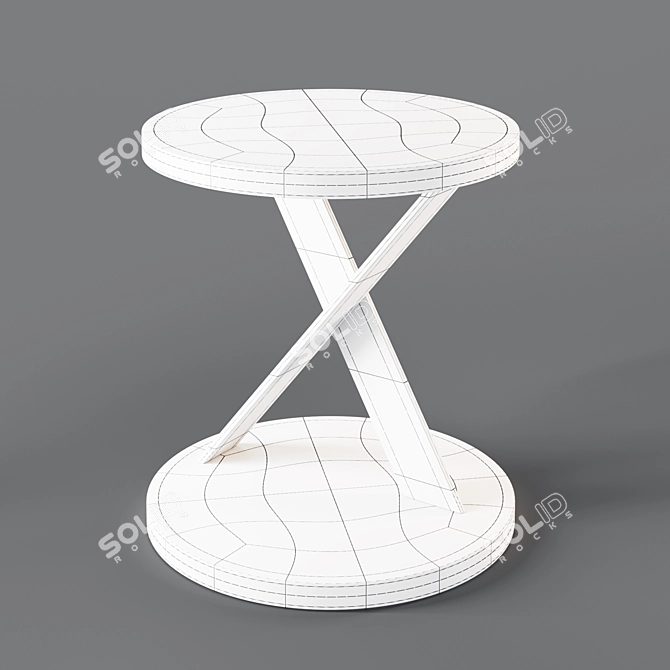 Sleek Sally Side Table 3D model image 2
