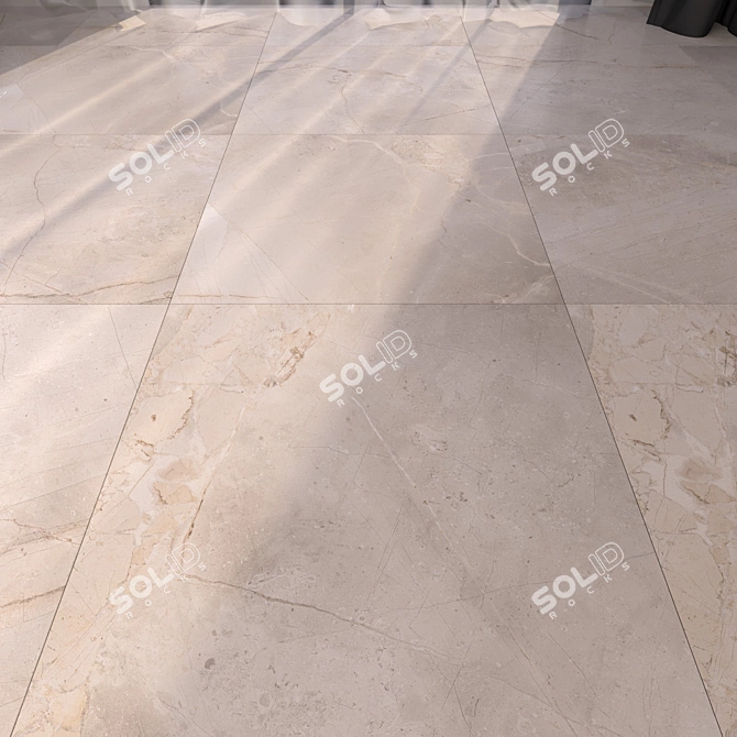 Luxury Marble Floor Tiles 3D model image 1