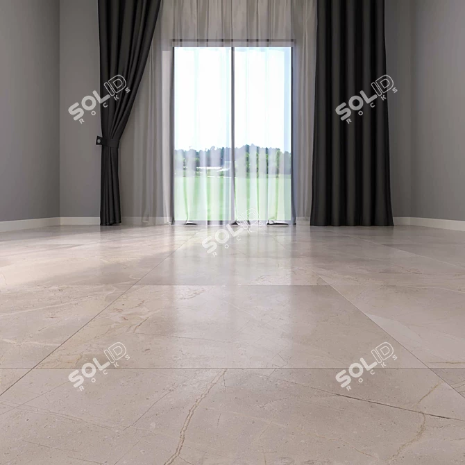 Luxury Marble Floor Tiles 3D model image 2