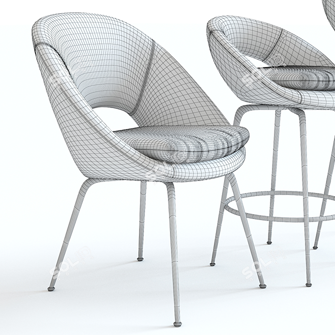 West Elm Orb Chair: High-Detailed 3D Model 3D model image 2