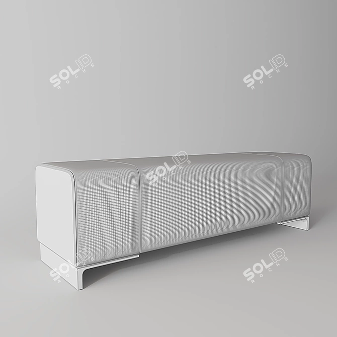 Arakan Bench: Elegant and Versatile 3D model image 2