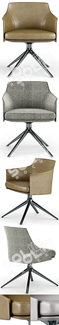 Elegant Poliform Stanford Bridge Chairs 3D model image 3