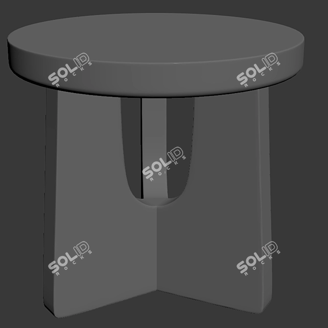 Poliform Nara Table: Minimalist Design, Various Sizes, File Format Compatibility 3D model image 3