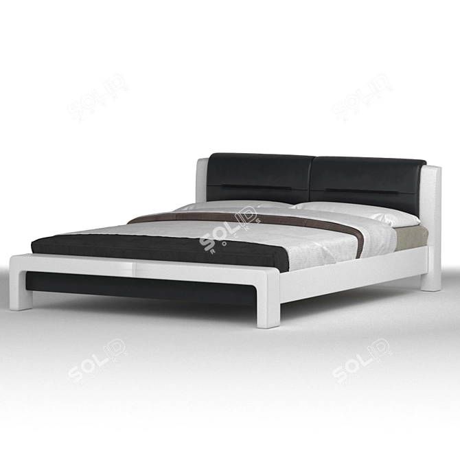 Elegant Halmar Cassandra Bed 3D model image 1