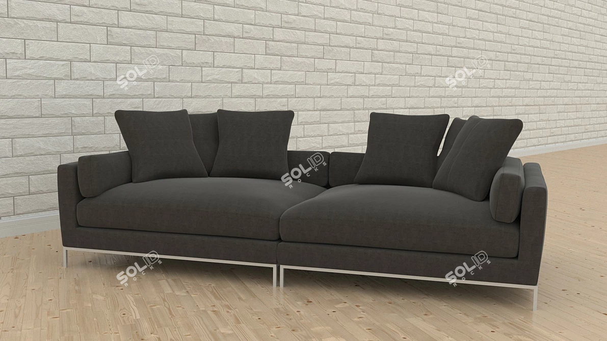 Ventura Extra Deep Sofa: Plush Comfort in Elegant Design 3D model image 3