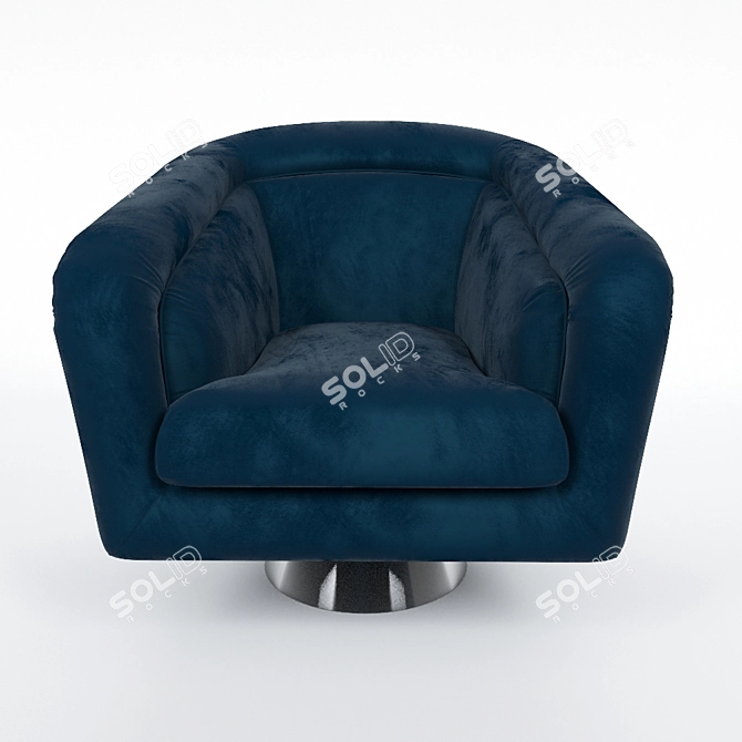 Jonathan Adler Bacharach Swivel Chair- Sleek and Stylish Seating 3D model image 2