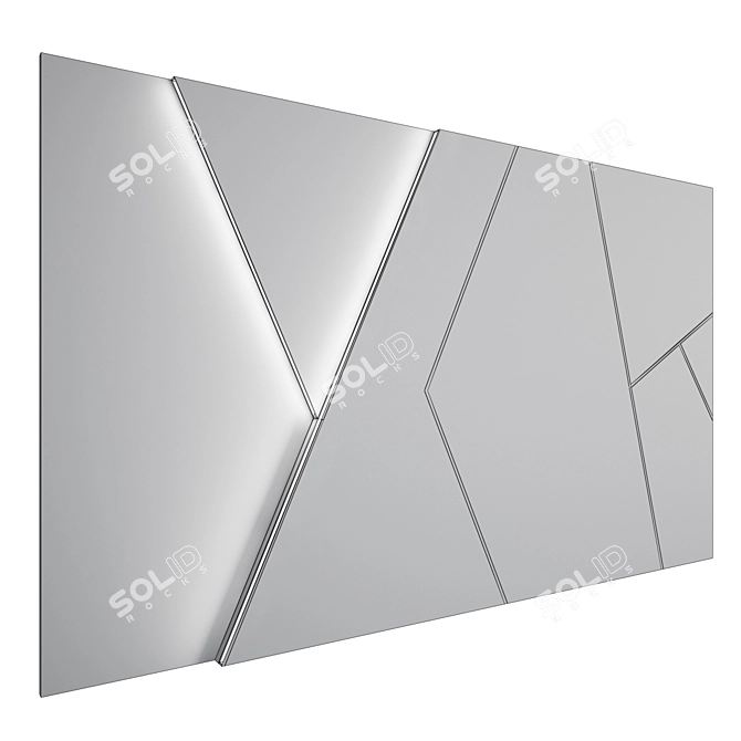 Versatile Wall Panel 20 - Multi-format 3D Model 3D model image 3