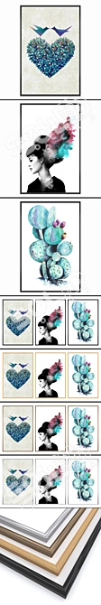 Elegant Wall Art Set: No. 658 3D model image 2