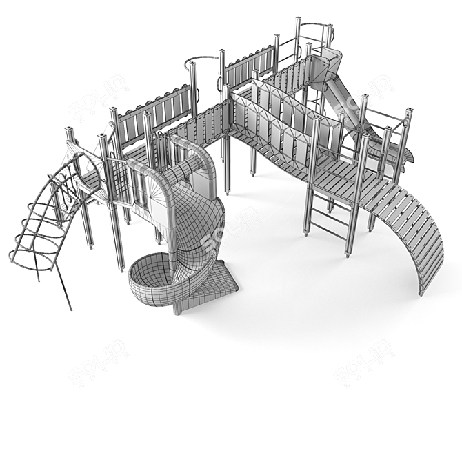 Kids' Playground - Fun Zone for Active Play 3D model image 3