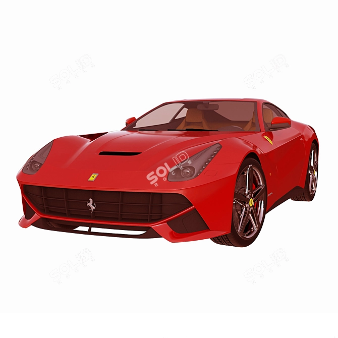 Exquisite 2013 Ferrari F12 Berlinetta 3D model image 1