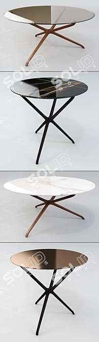 Ceccotti: Croix de Bois Coffee Table - Sophisticated Elegance 3D model image 2