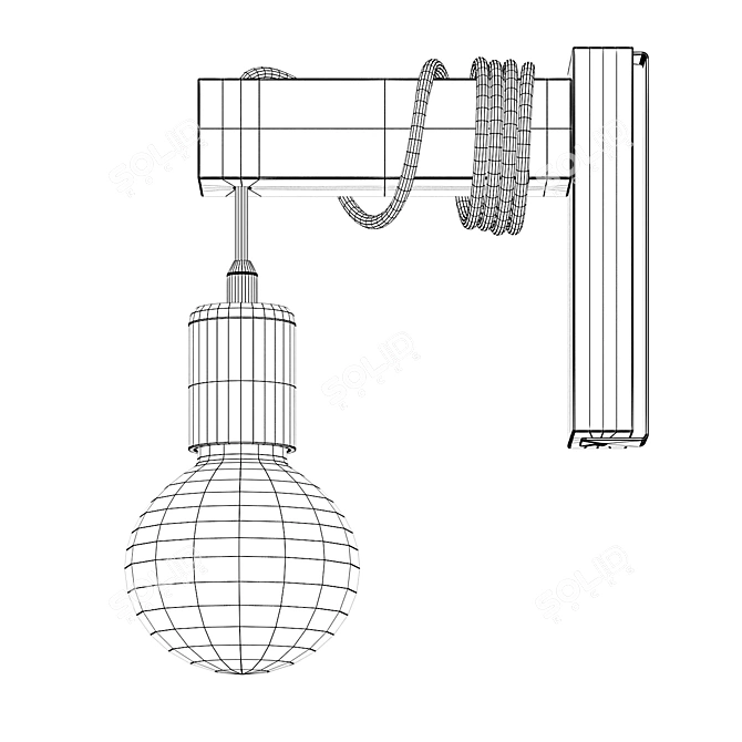 Modern Industrial Pendant Light 3D model image 3