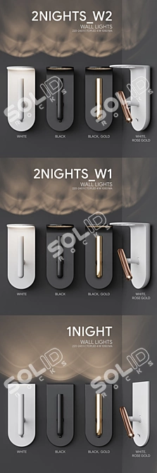 Linea Light MA&DE 1Night 2Night Set: Italian Designed Illumination 3D model image 2