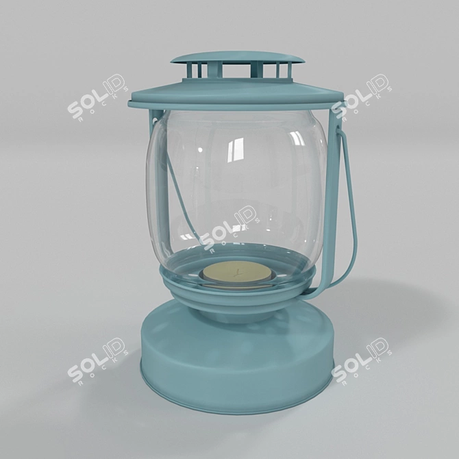 Cozy Candle Lantern 3D model image 1