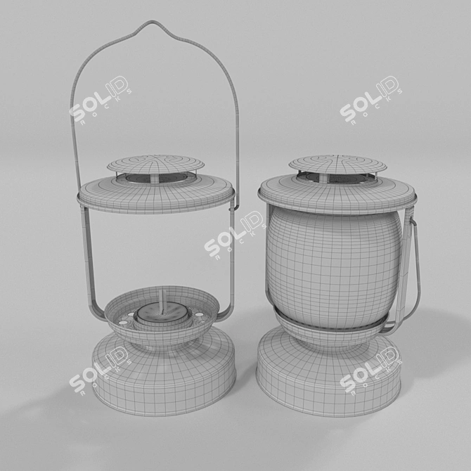 Cozy Candle Lantern 3D model image 3