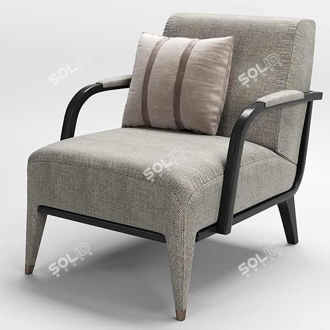Dilan Collection Art D84 Armchair: Modern Italian Design 3D model image 1