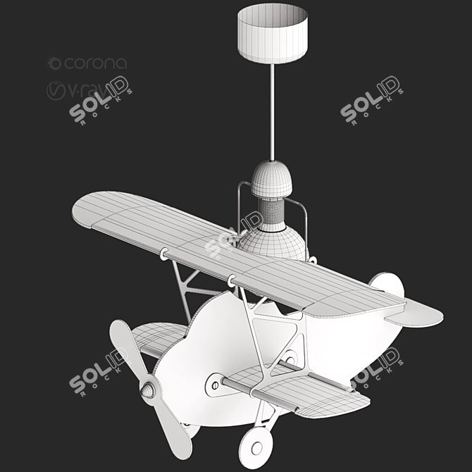 Baby Plane Lamp: LeroyMerlin 2019 3D model image 3