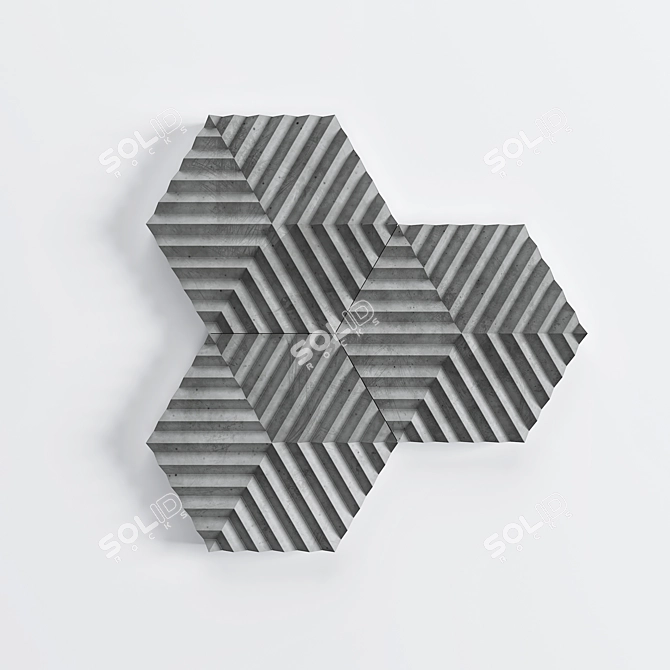 HexaCube - 4K Textured, R16cm 3D model image 2