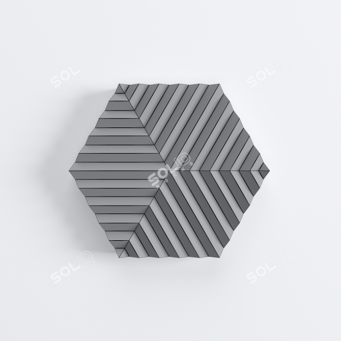 HexaCube - 4K Textured, R16cm 3D model image 3