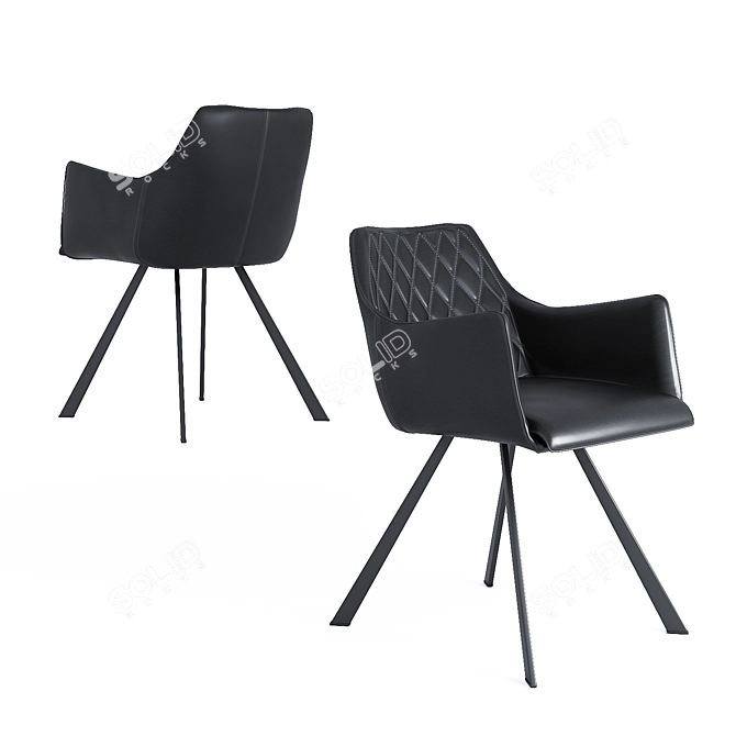 Brussels Ergo Chair 3D model image 1