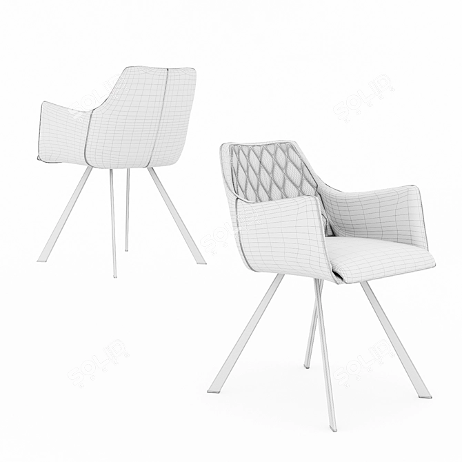 Brussels Ergo Chair 3D model image 3