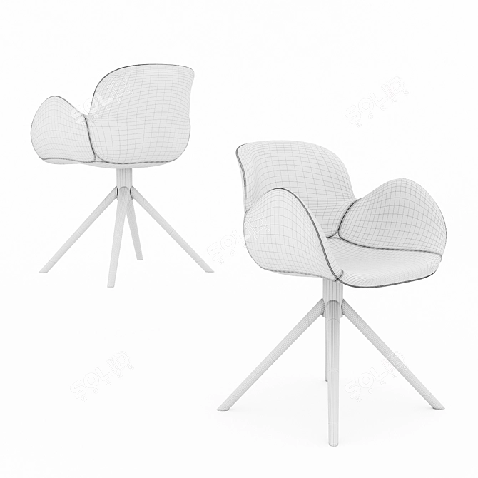 Bolton Chair: Lightweight & Versatile 3D model image 3