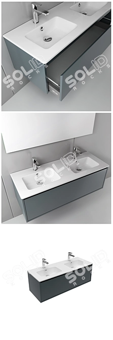 Sleek Bathroom Essentials Set 3D model image 2