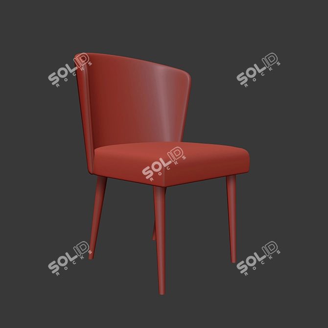 Ninfea Dining Chair, Elegant and Unique 3D model image 2