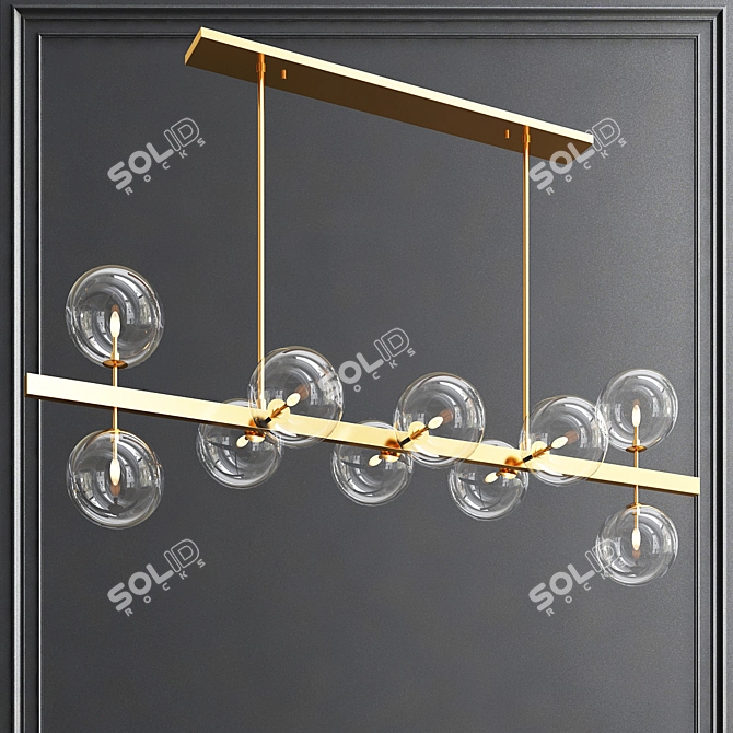 Elegant Eichholtz Chandelier: Largo 3D model image 1