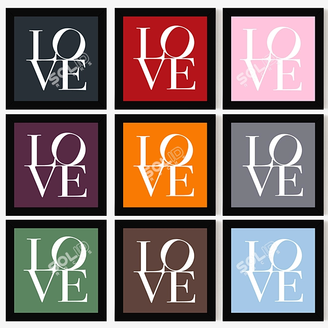 Michael Tompsett Love In 14-Piece Set 3D model image 1