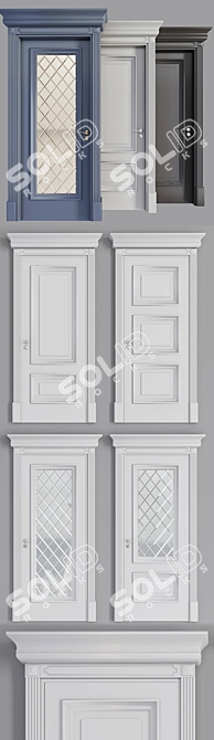 Italon Riva Imperiale: Classic Set of 2 Doors 3D model image 2