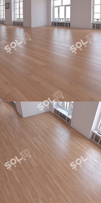 Versatile Laminate Flooring Set 3D model image 2