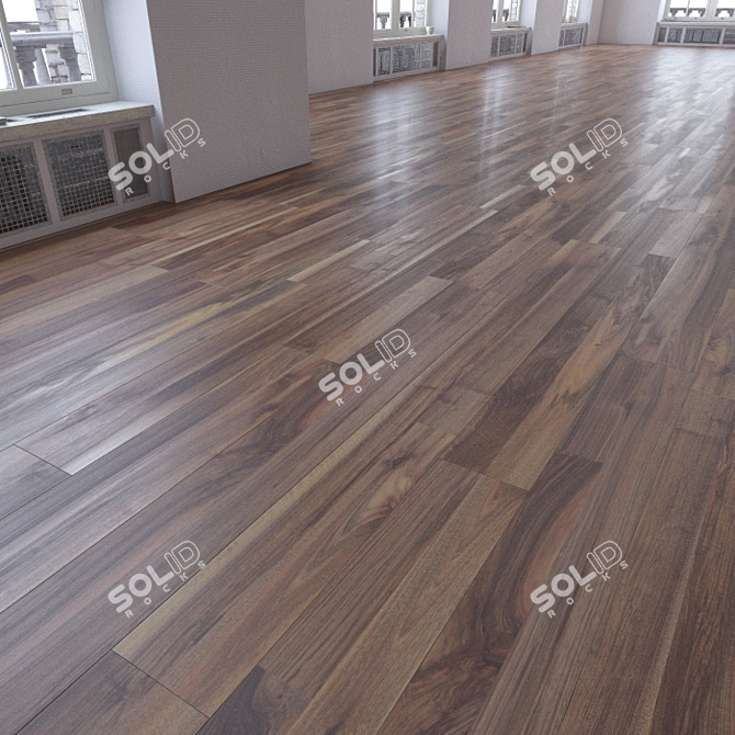 Title: Realistic Laminate Flooring Set 3D model image 1