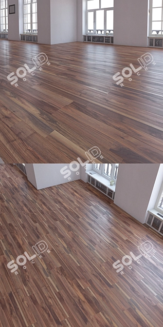 Title: Realistic Laminate Flooring Set 3D model image 2