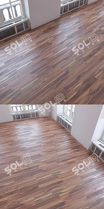 Title: Realistic Laminate Flooring Set 3D model image 3