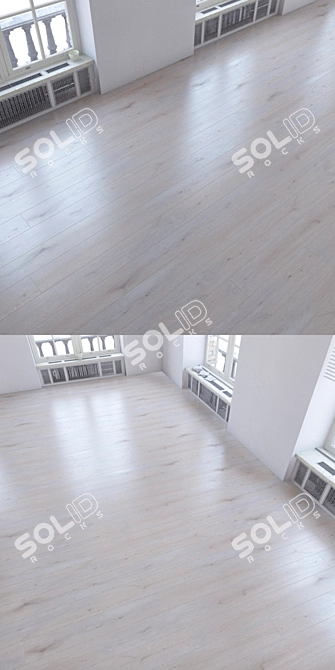 Title: Versatile Woodgrain Laminate Flooring 3D model image 3