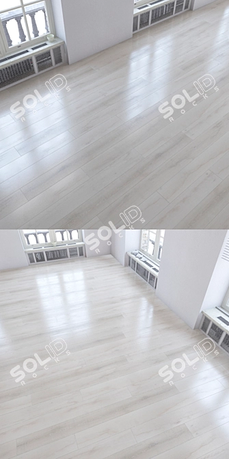 Versatile Laminate Flooring Kit - Realistic Wood Textures 3D model image 3