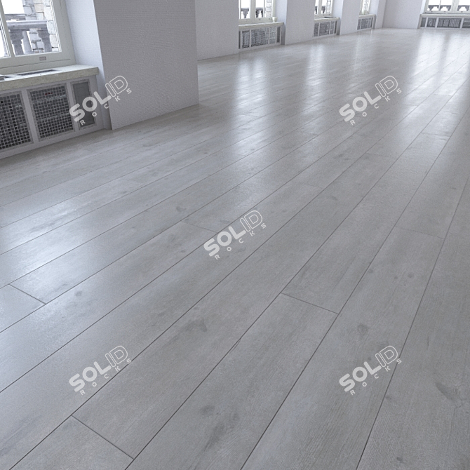 Wood Plank Laminate Flooring Kit 3D model image 1