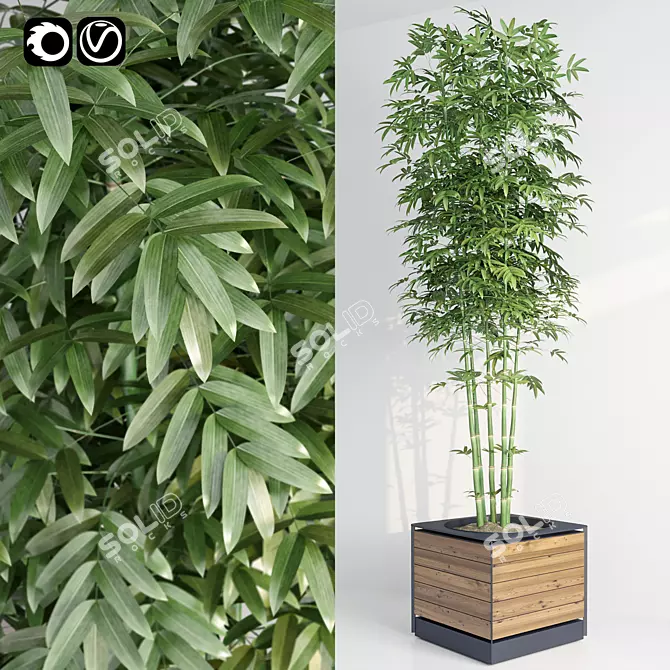 Realistic Plant Model for V-Ray & Corona (FBX) 3D model image 1