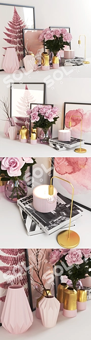  "Pink Dreams" 3D Furniture Set 3D model image 2